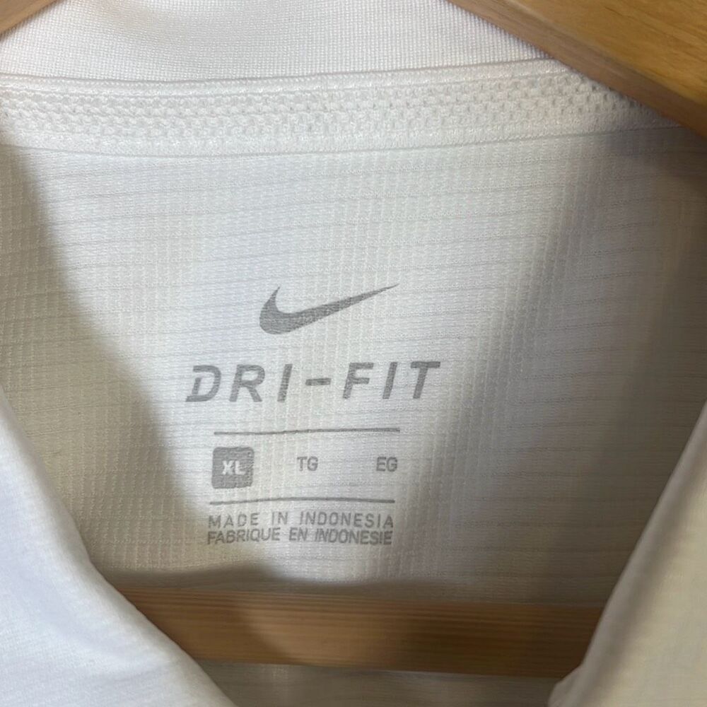 Nike Super Bowl Logo Dri-Fit golf casual Polo‎ White NWT Men XL - Picture 4 of 6